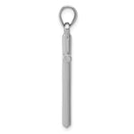 Hollow Cross Pendant - 14k White Gold / 15 x 31 mm / 31x15mm