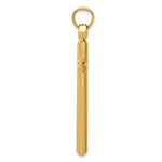 Gold Hollow Latin Cross Pendant - 14k Yellow Gold