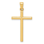 Gold Hollow Latin Cross Pendant - 14k Yellow Gold
