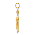Gold Crucifix Pendant - 14k Yellow Gold