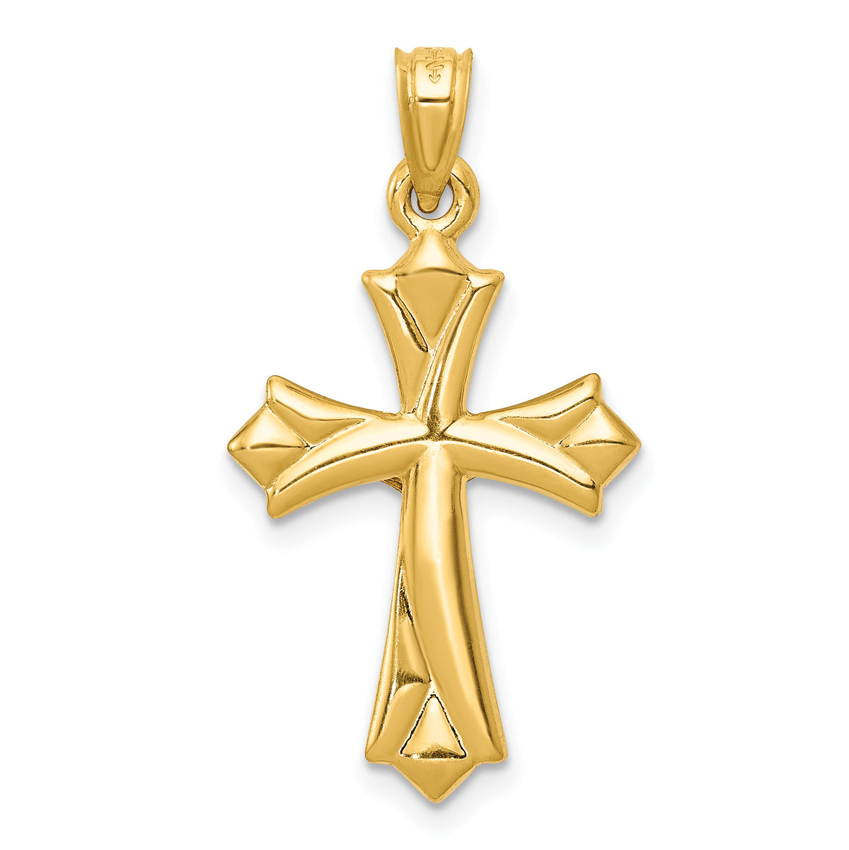 Gold Crucifix Pendant - 14k Yellow Gold