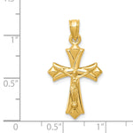 Gold Crucifix Pendant - 14k Yellow Gold
