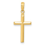 Gold Latin Cross Pendant - 14k Yellow Gold / Large / 28x12mm