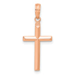 Gold Latin Cross Pendant - 14k Rose Gold / Large / 28mm