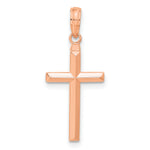 Gold Latin Cross Pendant - 14k Rose Gold / Large / 28mm