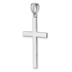 Gold Polished Latin Pendant - 14k White Gold / 19.5 x 29.4 mm / 38x19.5mm