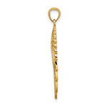 14K Cut-out Angel Wing Pendant