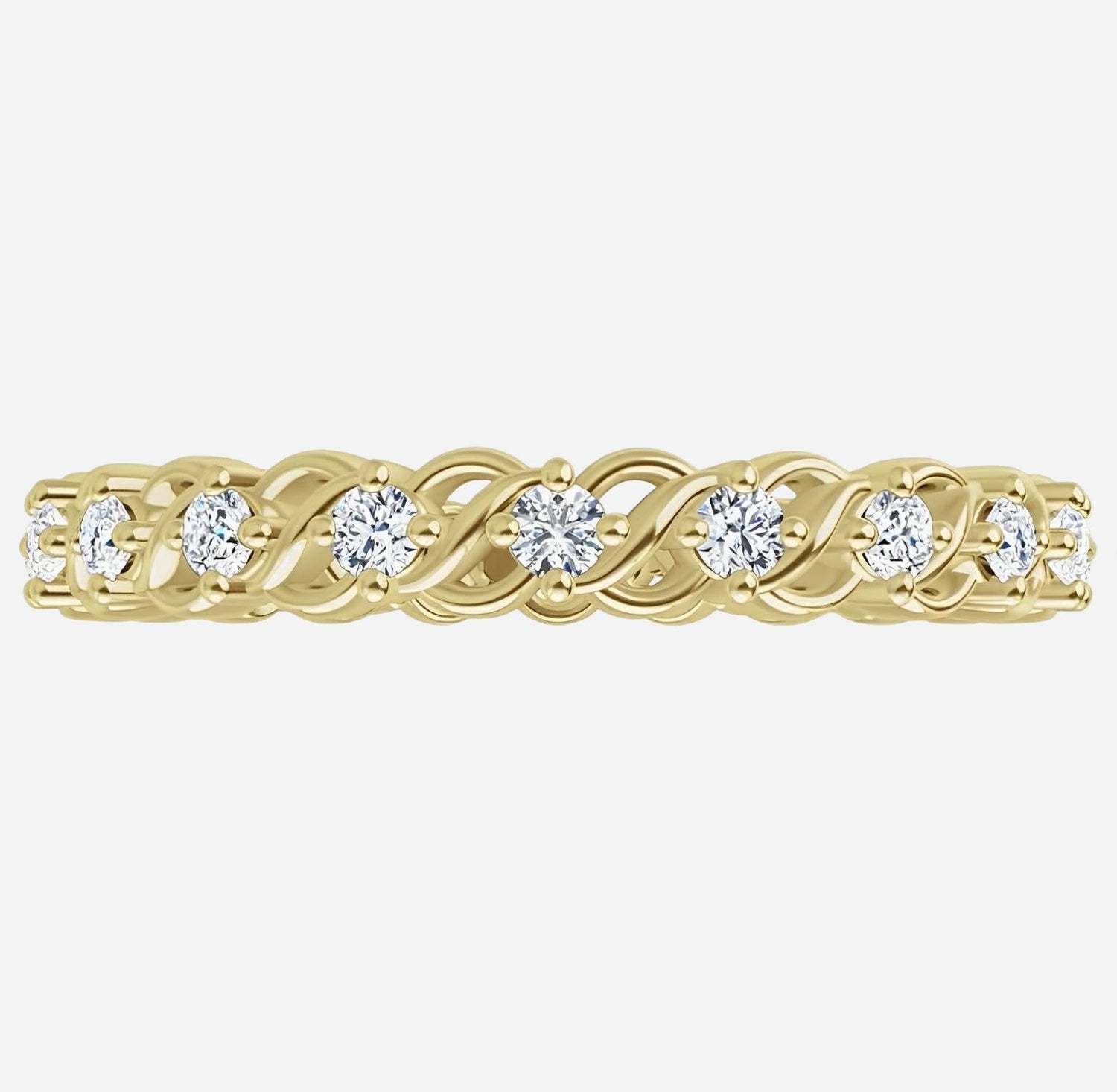 Diamond eternity band white gold and diamonds