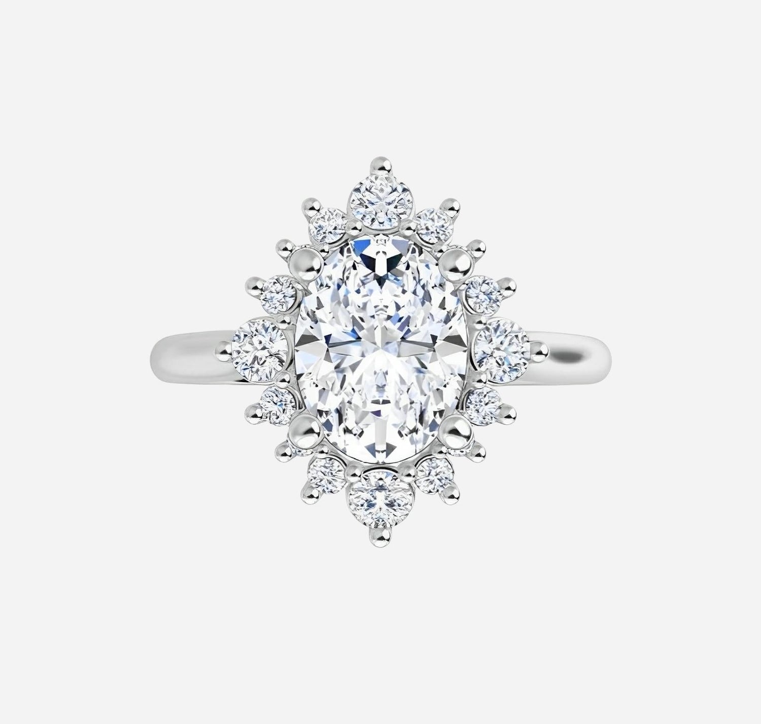 Yellow gold bridal set featuring natural diamonds.