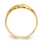 Gold Polished Wave Ring - 14k Yellow Gold