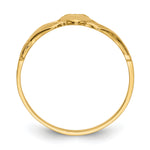 Gold Polished Claddagh Ring - 14k Yellow Gold