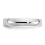 High Polished 2.5mm Band Toe Ring - 14k White Gold