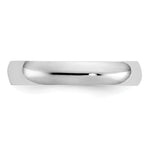 High Polished 2.5mm Band Toe Ring - 14k White Gold