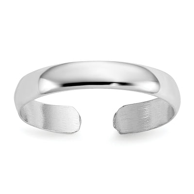 14k Gold High Polished 2.5mm Band Toe Ring