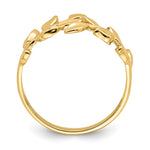Gold Polished Vine Ring - 14k Yellow Gold