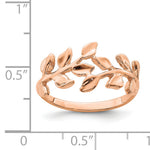 Gold Polished Vine Ring - 14k Rose Gold