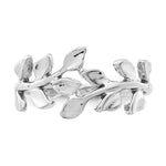 Gold Polished Vine Ring - 14k White Gold