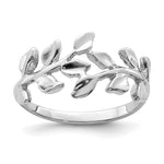 Gold Polished Vine Ring - 14k White Gold