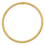 14k Polished Round Tube 3.00mm Slip-on Round Bangle Bracelet