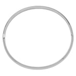 Gold High Polished Hinged Bangle - 14k White Gold / 5 mm / 7.5 in