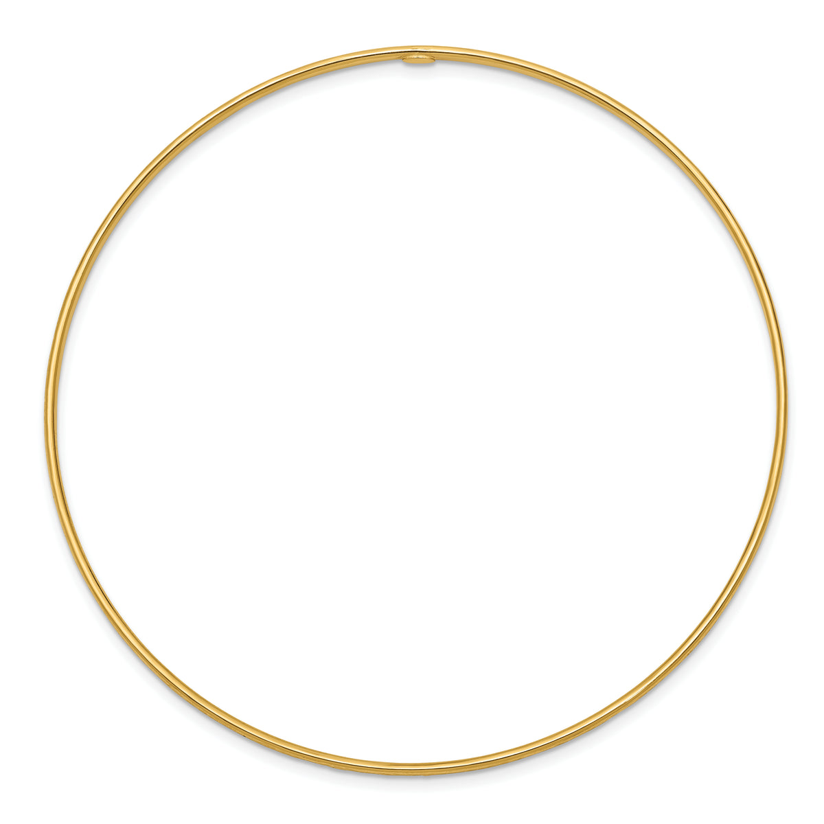 Gold Diamond-cut Slip-on Bangle - 14k Yellow Gold