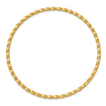 14k Yellow Gold Polished Twisted 2.50mm Slip-on Round Bangle Bracelet, view 2