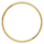 14k Yellow Gold Polished 3.00mm Slip-on Round Bangle Bracelet, view 2