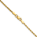 Gold (10K & 14K) Semi-Solid Diamond-Cut Rope Chain - 14k Yellow Gold / 16 in / 2 mm