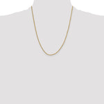 Gold (10K & 14K) Semi-Solid Diamond-Cut Rope Chain - 14k Yellow Gold / 22 in / 2 mm