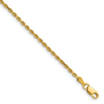 Gold (10K & 14K) Semi-Solid Diamond-Cut Rope Chain - 14k Yellow Gold / 16 in / 2 mm