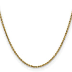 Gold (10K & 14K) Semi-Solid Diamond-Cut Rope Chain - 14k Yellow Gold / 16 in / 2.25 mm