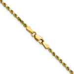 Gold (10K & 14K) Semi-Solid Diamond-Cut Rope Chain - 14k Yellow Gold / 16 in / 2.25 mm