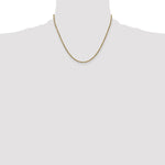 Gold (10K & 14K) Semi-Solid Diamond-Cut Rope Chain - 14k Yellow Gold / 18 in / 2.25 mm