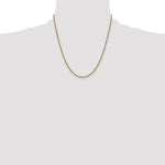 Gold (10K & 14K) Semi-Solid Diamond-Cut Rope Chain - 14k Yellow Gold / 20 in / 2.25 mm