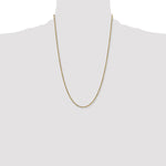 Gold (10K & 14K) Semi-Solid Diamond-Cut Rope Chain - 14k Yellow Gold / 24 in / 2.25 mm