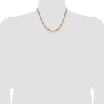Gold (10K & 14K) Semi-Solid Diamond-Cut Rope Chain - 14k Yellow Gold / 18 in / 2.5 mm