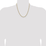 Gold (10K & 14K) Semi-Solid Diamond-Cut Rope Chain - 14k Yellow Gold / 20 in / 2.5 mm
