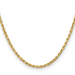 Gold (10K & 14K) Semi-Solid Diamond-Cut Rope Chain - 14k Yellow Gold / 16 in / 3 mm