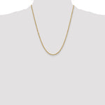 Gold (10K & 14K) Semi-Solid Diamond-Cut Rope Chain - 14k Yellow Gold / 22 in / 3 mm