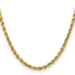 Gold (10K & 14K) Semi-Solid Diamond-Cut Rope Chain - 14k Yellow Gold / 16 in / 4 mm