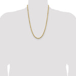 Gold (10K & 14K) Semi-Solid Diamond-Cut Rope Chain - 14k Yellow Gold / 24 in / 4 mm