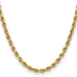 Gold (10K & 14K) Semi-Solid Diamond-Cut Rope Chain - 14k Yellow Gold / 16 in / 4.9 mm