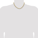 Gold (10K & 14K) Semi-Solid Diamond-Cut Rope Chain - 14k Yellow Gold / 16 in / 4.9 mm