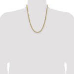 Gold (10K & 14K) Semi-Solid Diamond-Cut Rope Chain - 14k Yellow Gold / 22 in / 4.9 mm