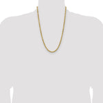 Gold (10K & 14K) Semi-Solid Diamond-Cut Rope Chain - 14k Yellow Gold / 24 in / 4.9 mm