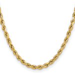 Gold (10K & 14K) Semi-Solid Diamond-Cut Rope Chain - 14k Yellow Gold / 16 in / 5.5 mm