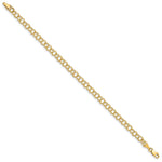Gold Double Link Charm Bracelet - 14k Yellow Gold / 4 mm / 8 in