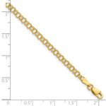 Gold Double Link Charm Bracelet - 14k Yellow Gold / 3.5 mm / 8 in