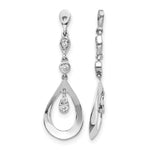 Diamond Earring Jackets - 14k White Gold