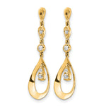 Diamond Earring Jackets - 14k Yellow Gold